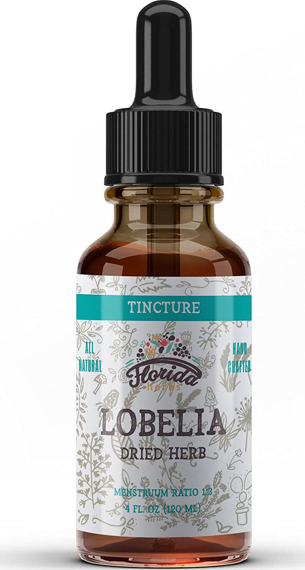 Lobelia Tincture, Organic Lobelia Extract, Lobelia Drops (Lobelia Inflata) Dried herb