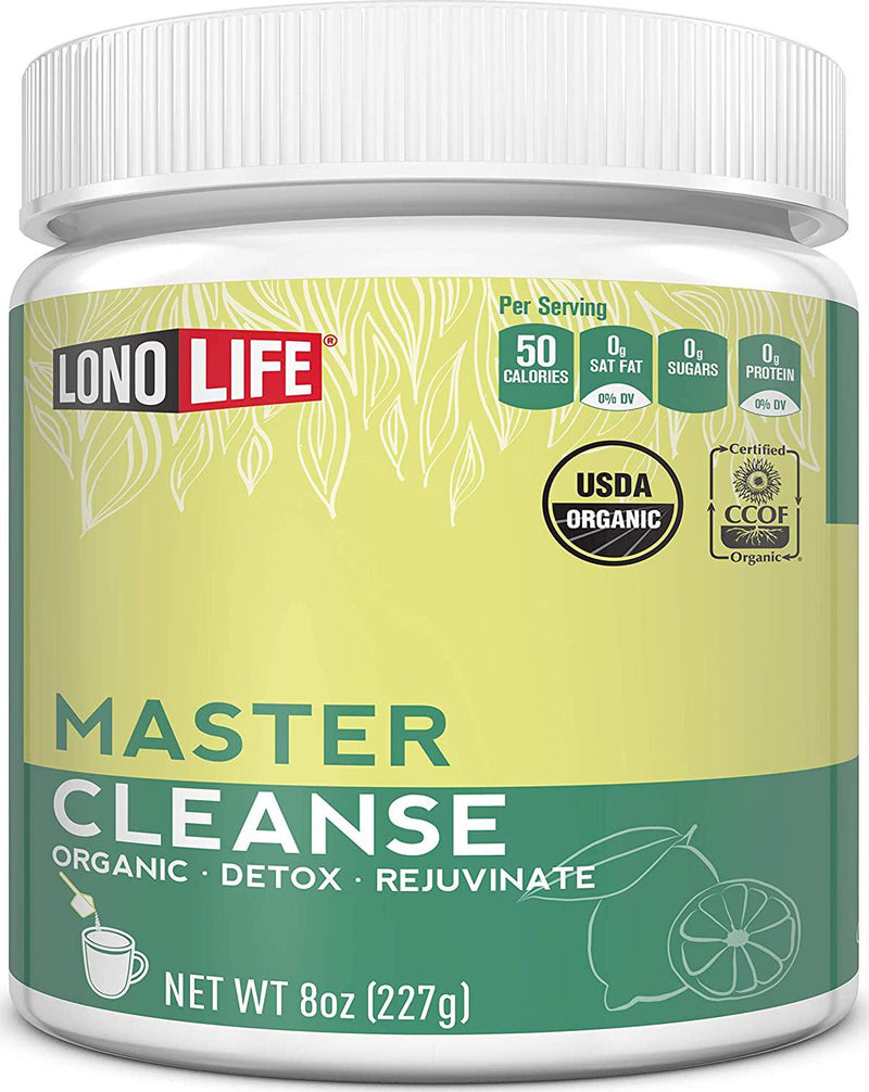 LonoLife Master Cleanse Powder-Lemonade Detox Diet with Lemon, Maple Syrup, and Cayenne, 8oz Bulk Container, 15 Servings (Equal to 120 Ounces of Liquid) 8 Ounces - Packaging May Vary