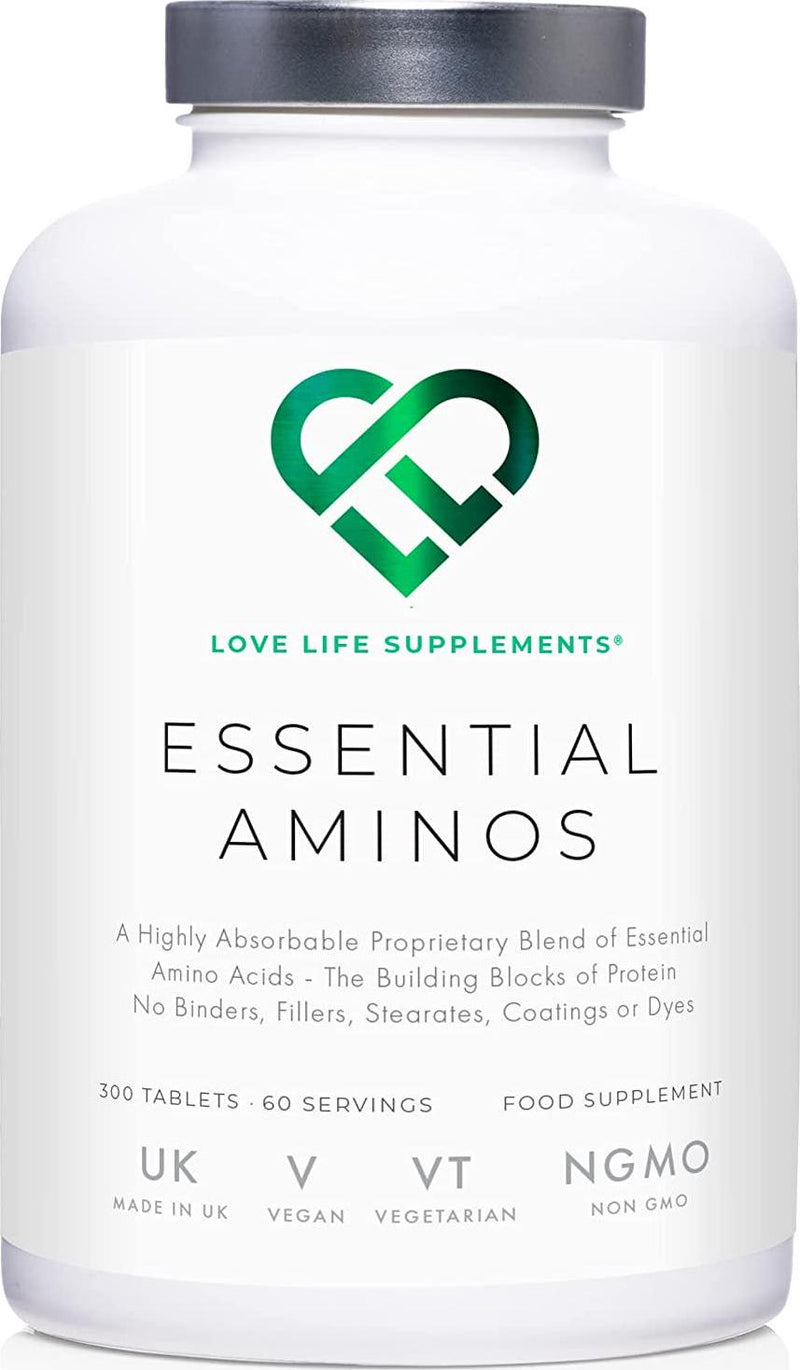 Love Life Supplements Essential Amino Acids (Eaa'S) | Includes All 3 Bcaa'S Plus 5 More Amino Acids Necessary To Build And Repair Muscle
