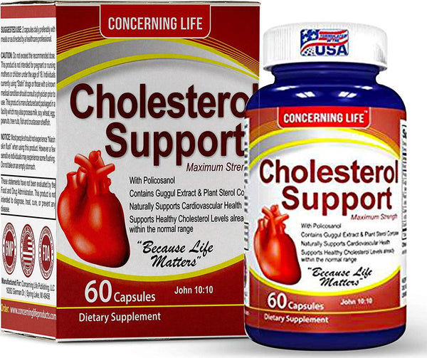 Lower High Cholesterol Naturally - with Cholesterol Support, Helps Lower Bad LDL and Triglyceride - Natural High Cholesterol Reducing Supplement - Heart Healthy