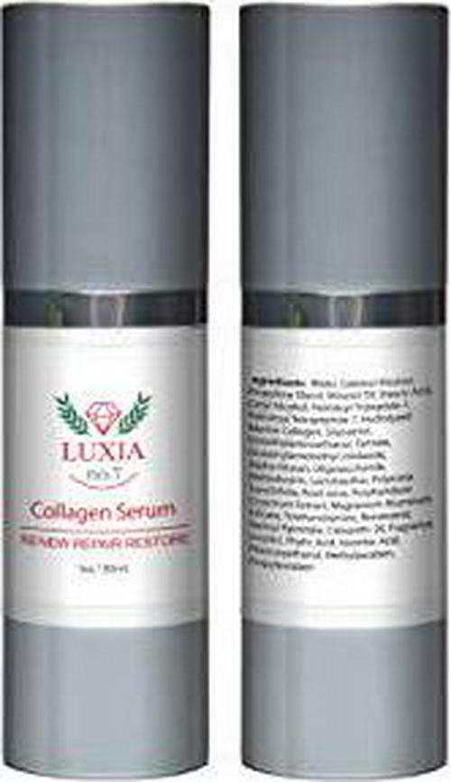 Luxia Skincare- Collagen Serum-Luxury Anti Aging Face Serum Treatment Formula for Men and Women. Effective for Fine Lines and Under Eye Wrinkles.