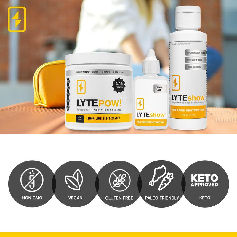 LytePow Electrolyte Powder and LyteShow Electrolyte Supplement