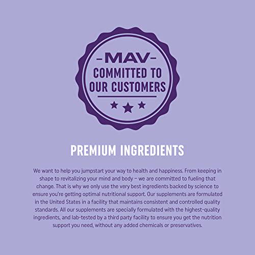 MAV NUTRITION Magnesium Gummies for Kids, with our Calming Herbal Blend | For Sleep Support and Anxiety Relief | Promotes a Natural Wake and Sleep Cycle | Non-GMO, 50mg of Magnesium per serving, 60 Gummies