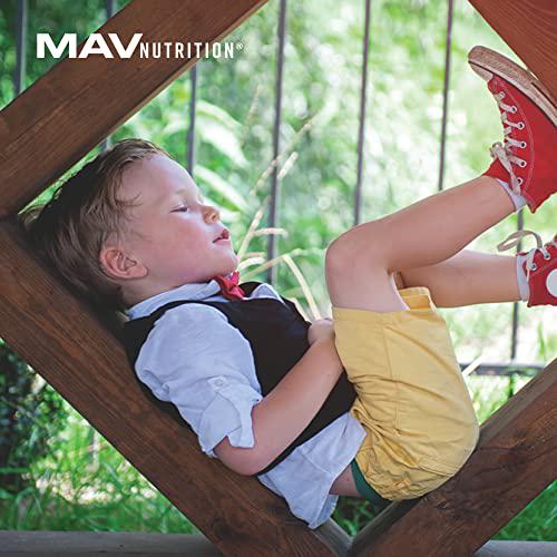 MAV NUTRITION Magnesium Gummies for Kids, with our Calming Herbal Blend | For Sleep Support and Anxiety Relief | Promotes a Natural Wake and Sleep Cycle | Non-GMO, 50mg of Magnesium per serving, 60 Gummies