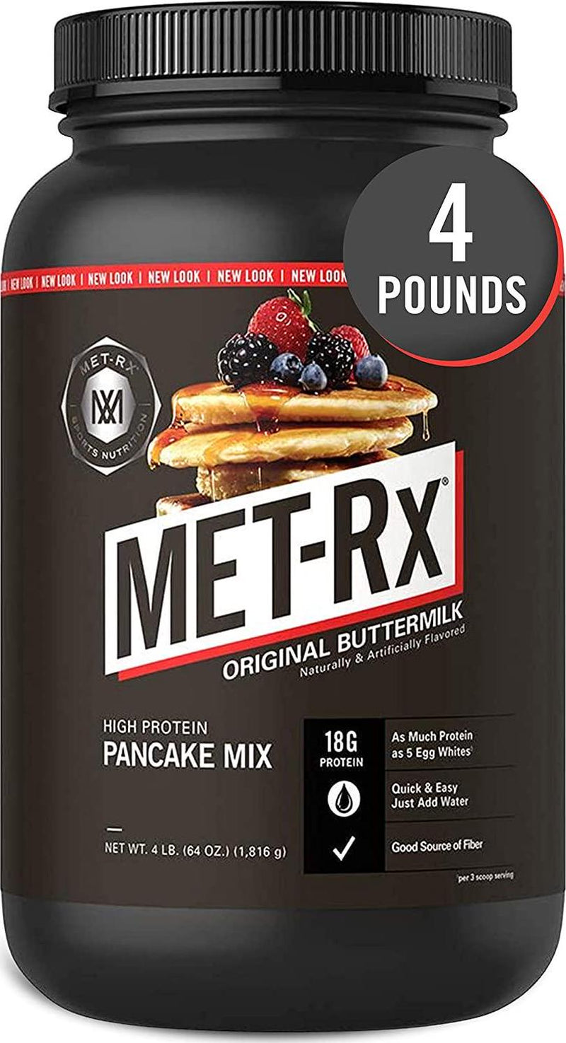 MET-Rx High Protein Pancake Mix, Original Buttermilk, 4 lb