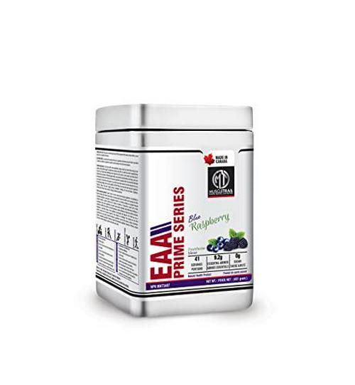 MUSCLETRAIL EAA Prime Series 9.2g Essential Amino, 0g Sugar, Muscle Recovery Supplements and Helps Build Muscle, Protein Synthesis (451g, 41 Servings) (Blue Raspberry)