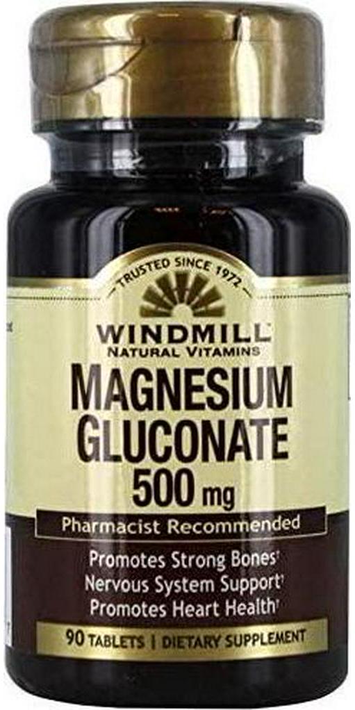 Magnesium Gluconate 500 Mg 90 Tb - From Windmill (2Pk)