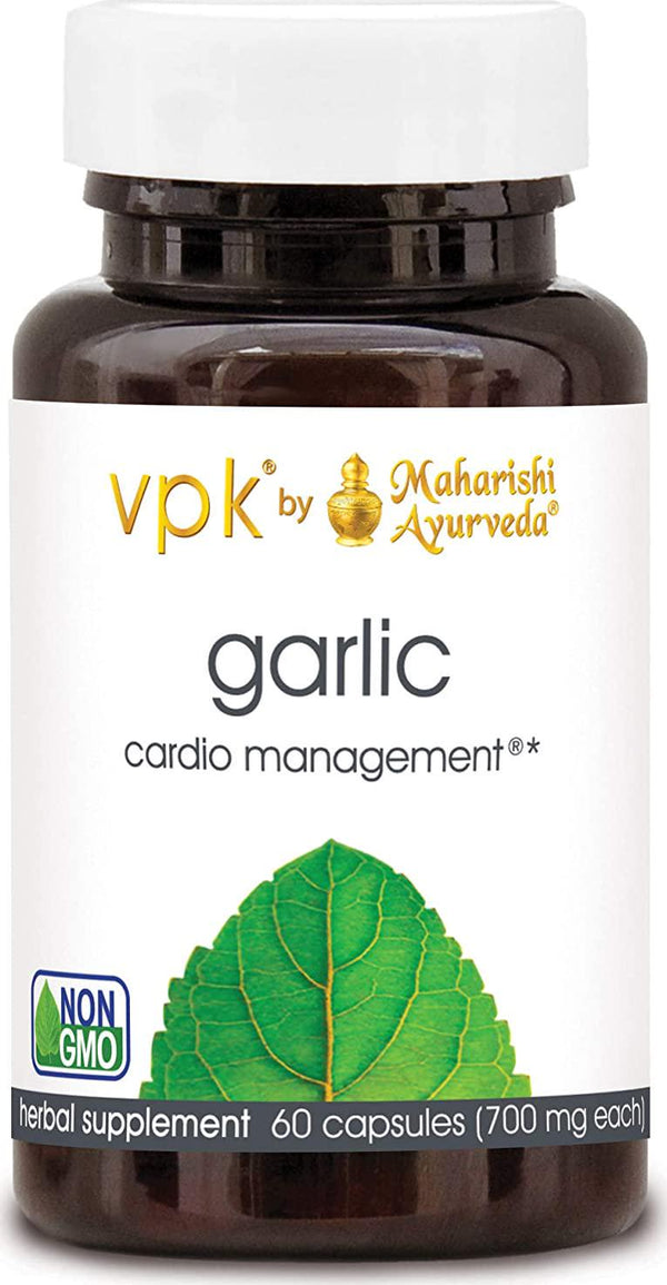 Maharishi Ayurveda - Organic Garlic Supplement | 100% Organic Tablets for Cardio Management | Supplementation for Healthy Blood Pressure, Digestive, and Circulatory Systems (60 Herbal Tablets - 700mg)