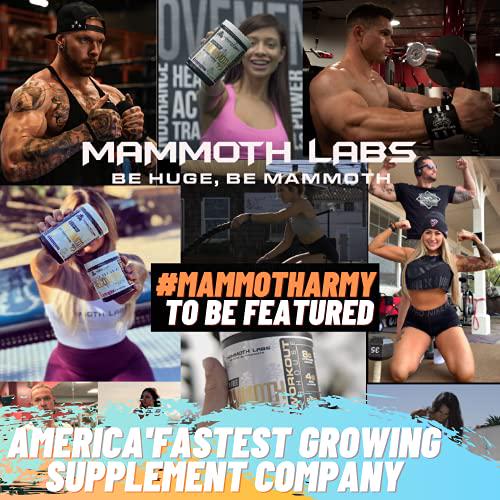Mammoth Labs Pump Pre Workout- 30 Servings | Explosive Energy and Focus with Nitric Oxide Boosters- Build Muscle and Increase Endurance| Sugar Free, Natural Gluten Free Energy for Men and Women