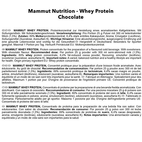 Mammut Whey Protein, Chocolate, 3 kg