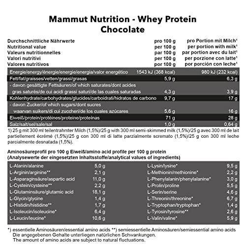 Mammut Whey Protein, Chocolate, 3 kg