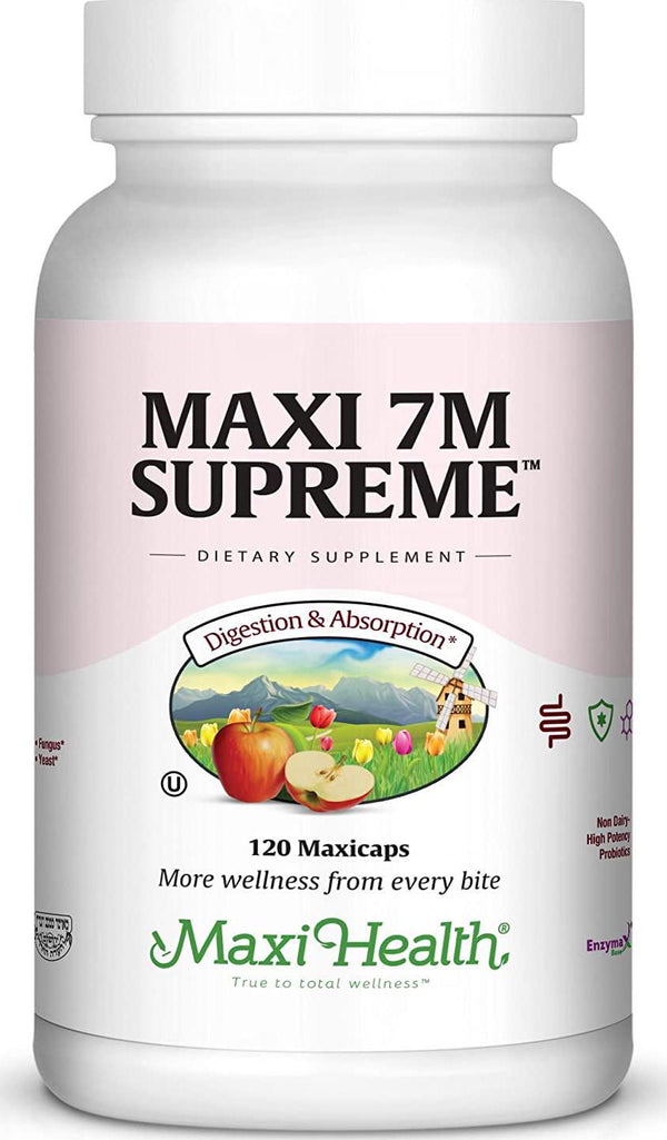 Maxi Health 7M Supreme High Potency Probiotic Acidophilus Formula, 120 Count