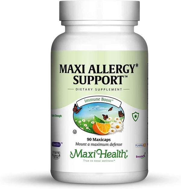 Maxi Health Allergy Support Vitamin C with MSM Sinus and Nasal Health, 90 Count