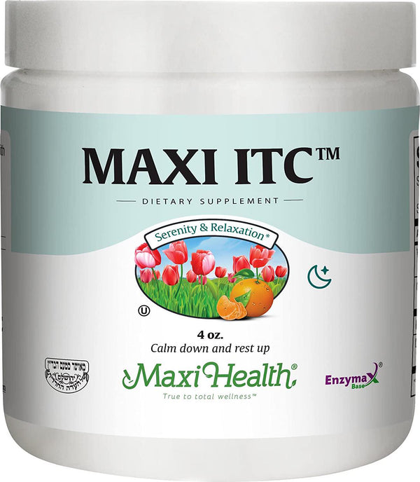 Maxi Health ITC - Inositol - with Taurine and Vitamin C - Calming Formula - 4 Ounce Powder - Kosher