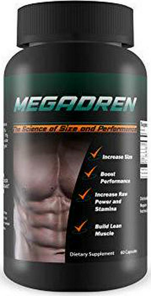 Megadren- The Science Of Size and Performance- Muscle Builder and Stamina Supplement- Increase Power and Build Lean Muscle- Dietary Suppment- 60 Capsules