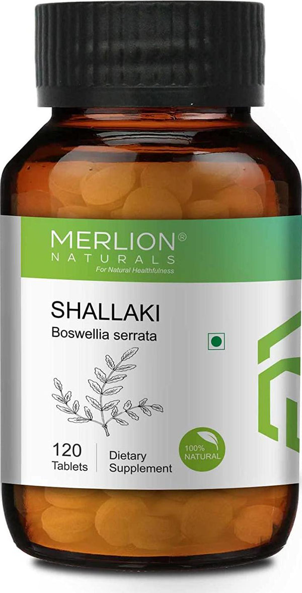 Merlion Naturals Shallaki Tablets Boswellia serrata, All Natural, Pure Herbs 500mg x 120 Tablets