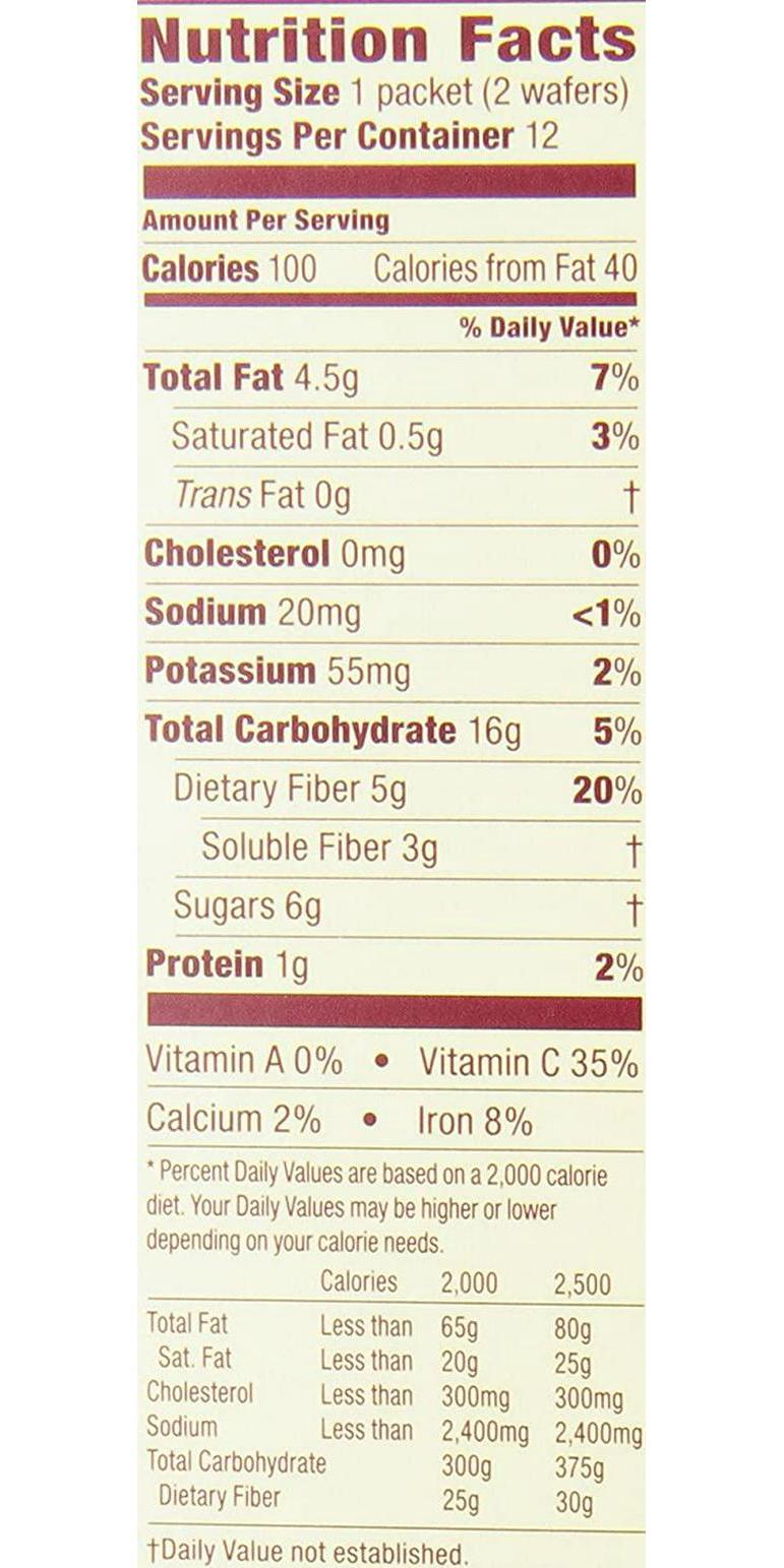 Metamucil Apple Crisp Fiber Wafers 12 Count, 9.3 Oz Box (Pack of 3)