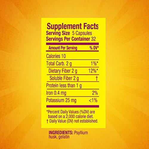 Metamucil Daily Fiber Supplement, 160 Capsules