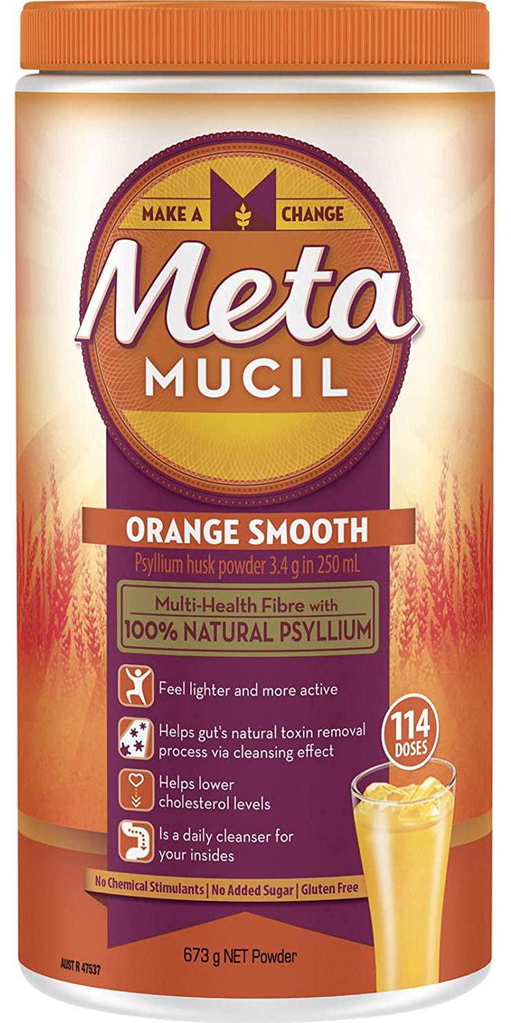 Metamucil Daily Fibre Supplement Smooth Orange, 114 Doses, 673g