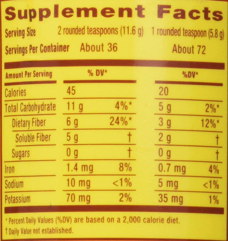 Metamucil Fiber, 4-in-1 Orange SugarFree Powder 72