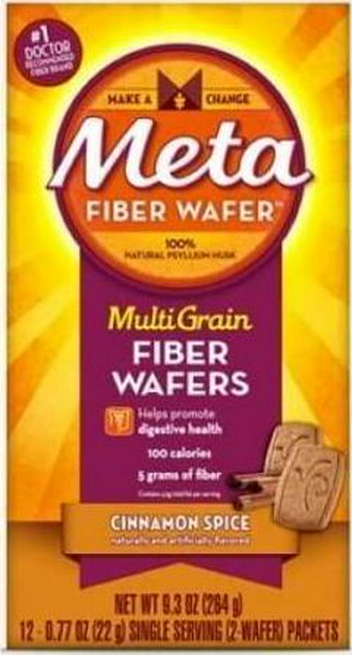 Metamucil Multigrain Fiber Wafers Cinnamon Spice - 12Ct