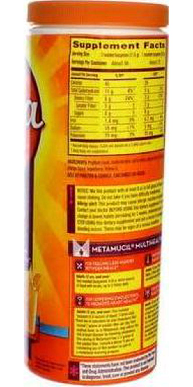 Metamucil Smth Pwd Orng Sug/Fr 72