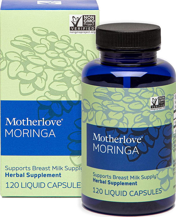 Motherlove - Malunggay (Moringa), Nutrient-Dense Herbal Breastfeeding Supplement for Nursing and Pumping Moms, Potent Lactation Support for Milk Supply, Alcohol-Free Vegan Liquid Capsules, 120 Count