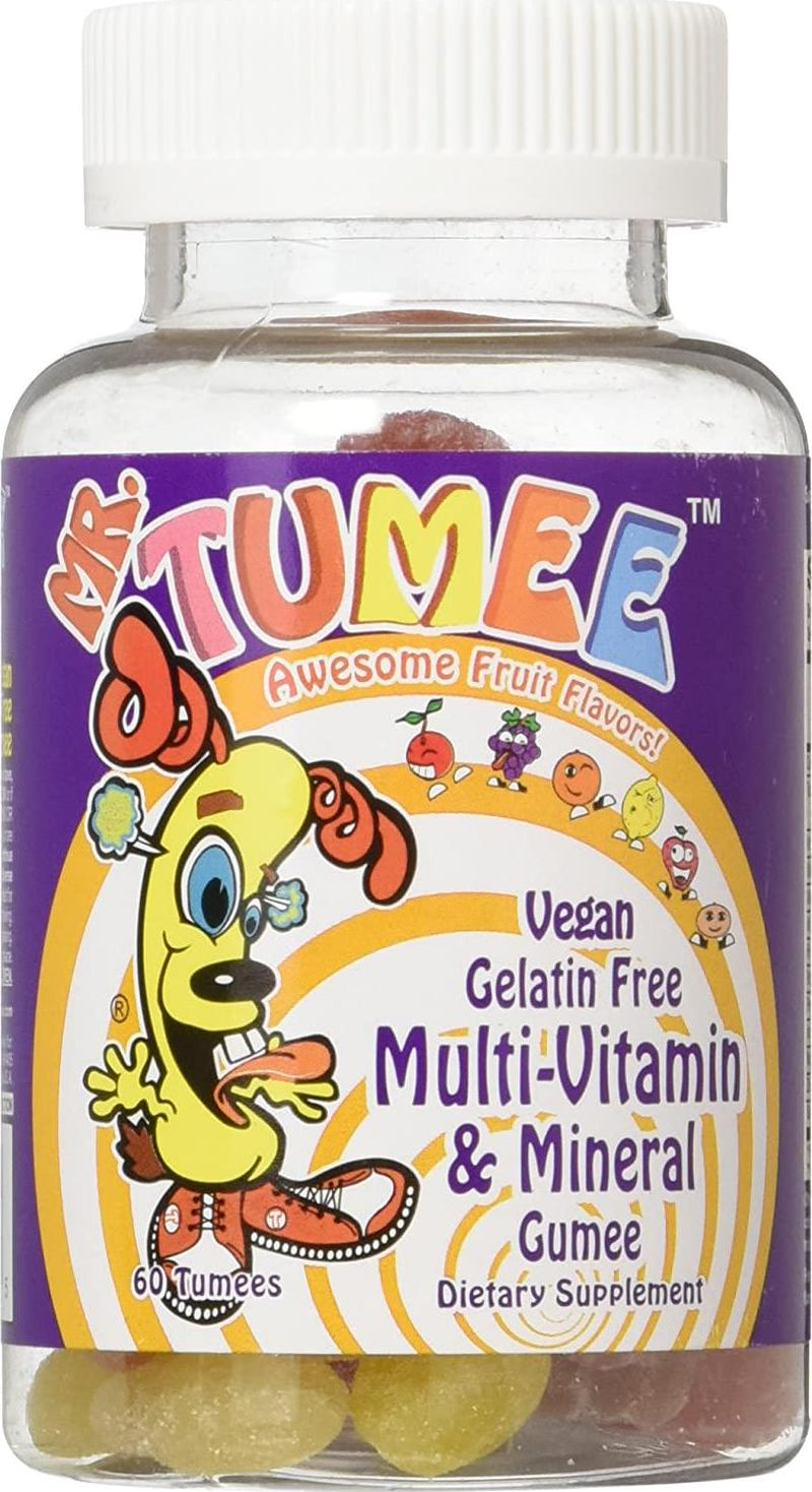 Mr. Tumee Multivitamin and Mineral Gumee, Strawberry/Lemon/Orange/Grape/Cherry/Grapefruit, 60 Count