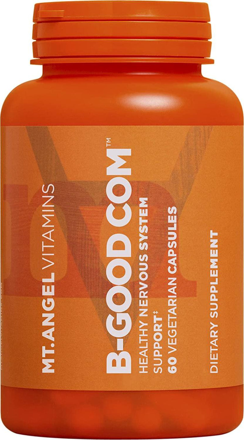 Mt. Angel Vitamins - B-Good Com (Vitamin B Complex), Healthy Nervous System Support (90 Vegetarian Capsules)