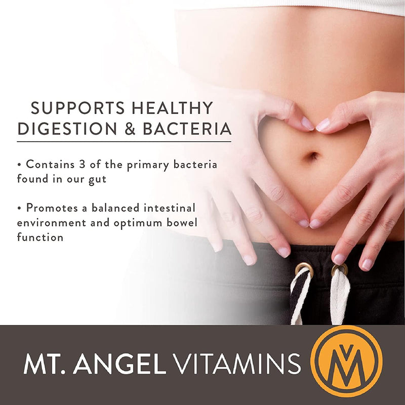 Mt. Angel Vitamins - Good Flora Probiotic, Supports Healthy Digestion and Bacteria (90 Vegetarian Capsules)