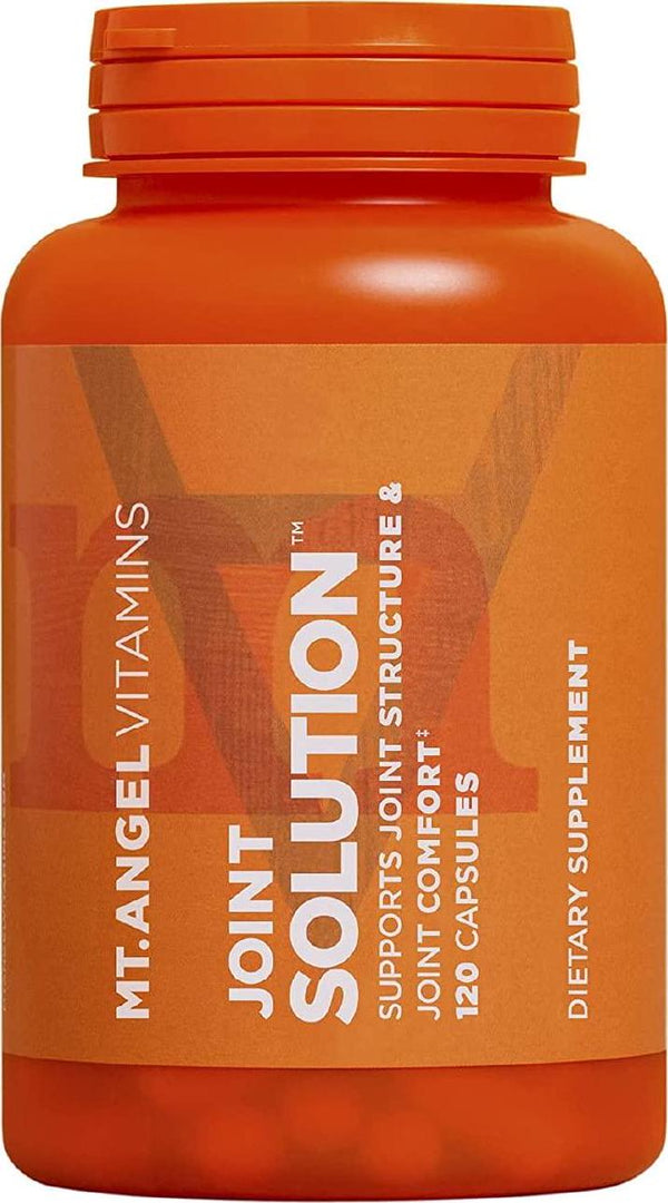 Mt. Angel Vitamins - Joint Solution, with Curcumin C3 Complex, Glucosamine, Bromelain, Collagen Type 2 and MSM, Improves Fluidity and Supports Joint Comfort (120 Capsules)
