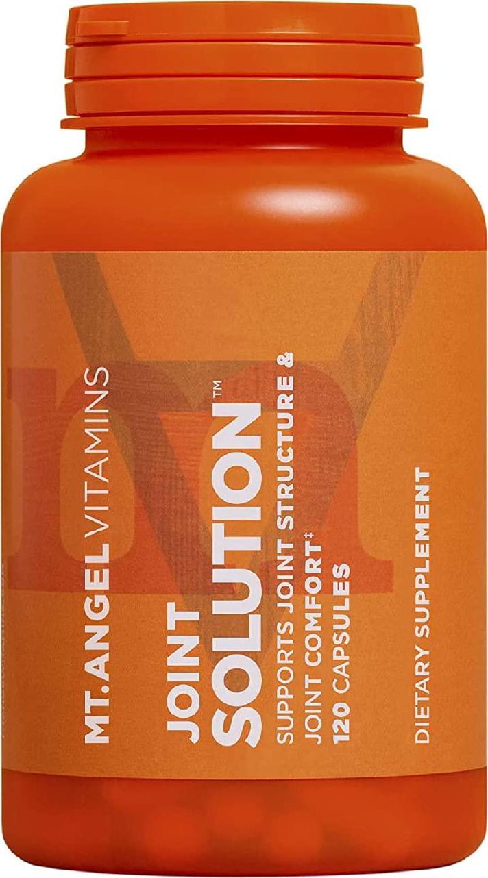 Mt. Angel Vitamins - Joint Solution, with Curcumin C3 Complex, Glucosamine, Bromelain, Collagen Type 2 and MSM, Improves Fluidity and Supports Joint Comfort (120 Capsules)