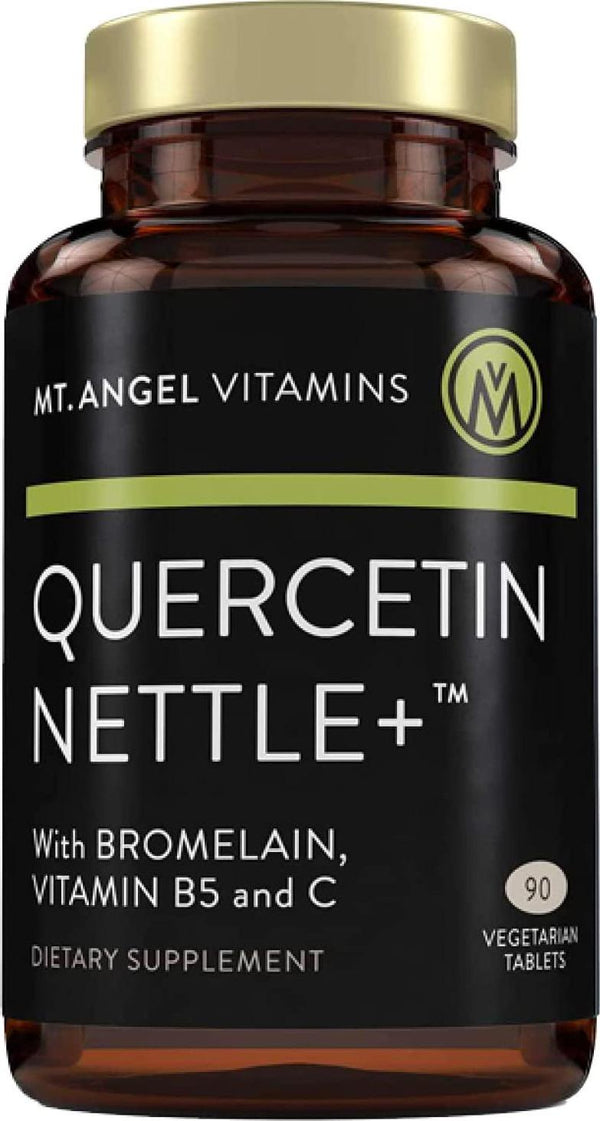 Mt. Angel Vitamins - Quercetin Nettle+, Natural Supplement for Sinus and Nasal Health, Seasonal Discomfort and Healthy Histamine Levels, Supports Immune System (90 Vegetarian Tablets)