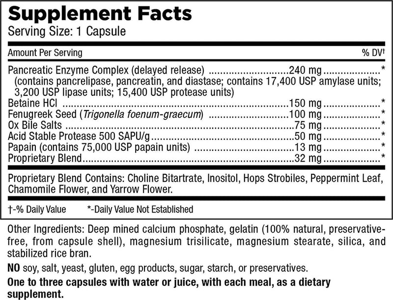 Mt. Angel Vitamins - Super Enzymes +, Fat Digesting Enzymes (200 Capsules)