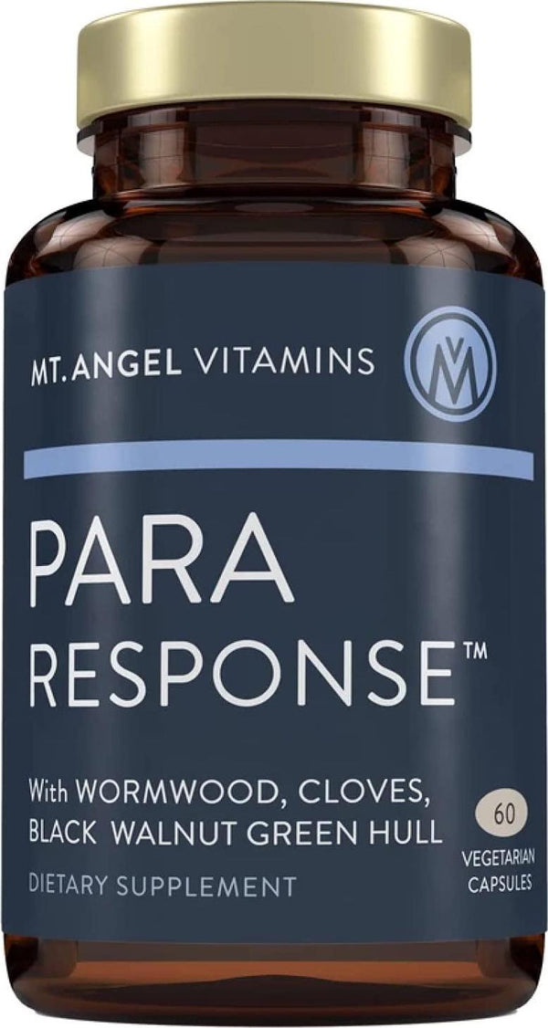 Mt. Angel Vitamins, para Response | Fiber Supplement | Colon Cleanse | Wormwood | Black Walnut and Cloves | 60 Vegetarian Capsules