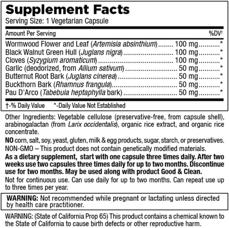Mt. Angel Vitamins, para Response | Fiber Supplement | Colon Cleanse | Wormwood | Black Walnut and Cloves | 60 Vegetarian Capsules