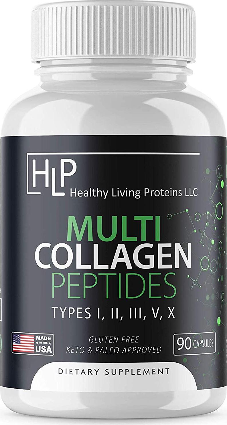 Multi Collagen Peptides Capsules Types 1, 11, 111, V, X