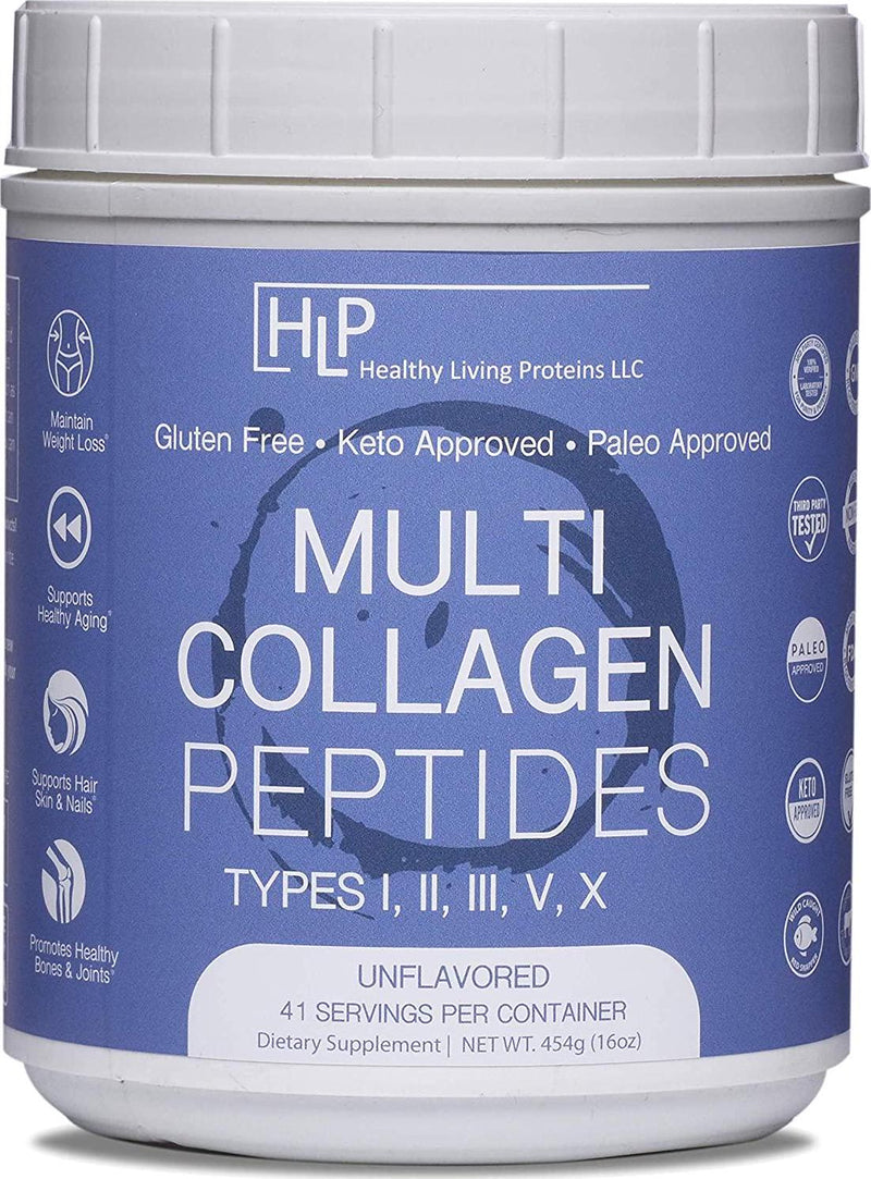 Multi Collagen Peptides Capsules Types 1, 11, 111, V, X