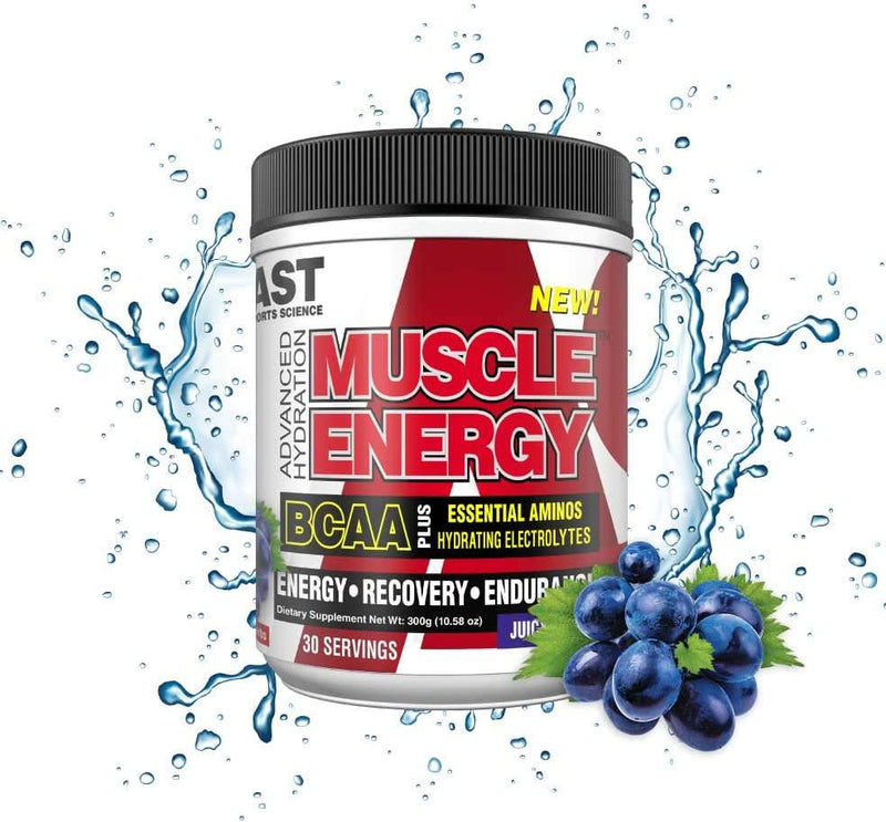 Muscle Energy - Energy, Recovery, Endurance (Juicy Grape) (300 Grams, 30 Servings)