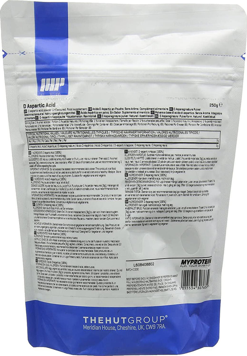 MyProtein D Aspartic Acid - 180 Tabs