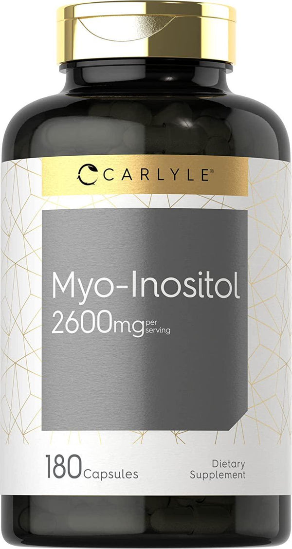 Myo-Inositol 2600mg | 180 Capsules | High Potency Supplement | Non-GMO, Gluten Free | by Carlyle