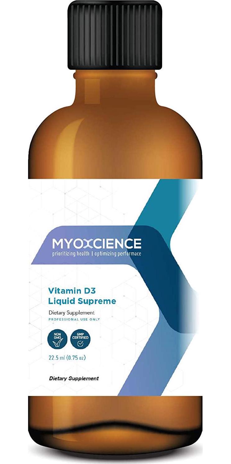 Myoxcience Vitamin D3 Liquid Supreme | 1000 IU Vitamin D3 Per Drop | 750 Servings