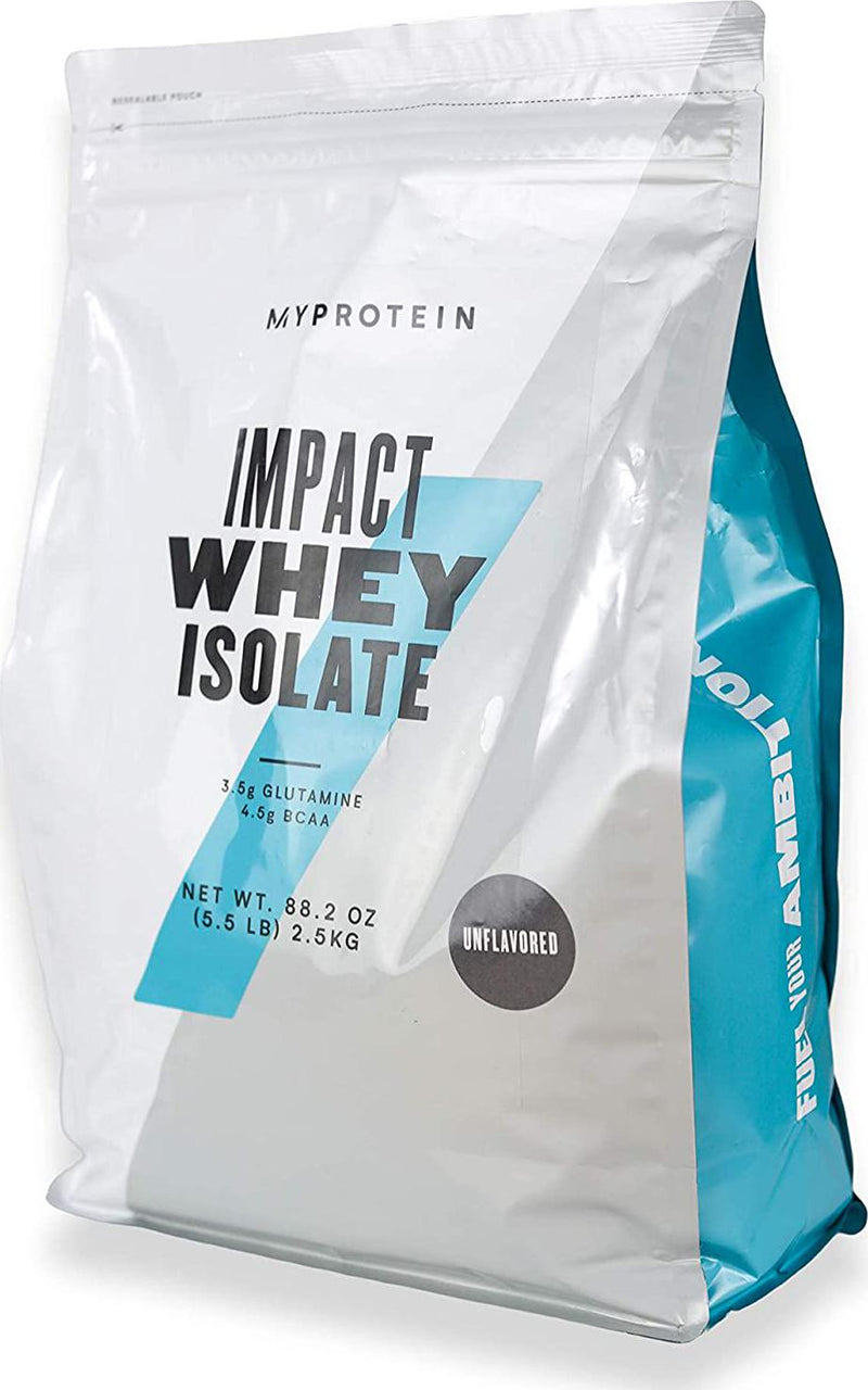 MyproteinÂ Impact Whey Isolate Protein Powder, Unflavored, 5.5 Lb (100 Servings)