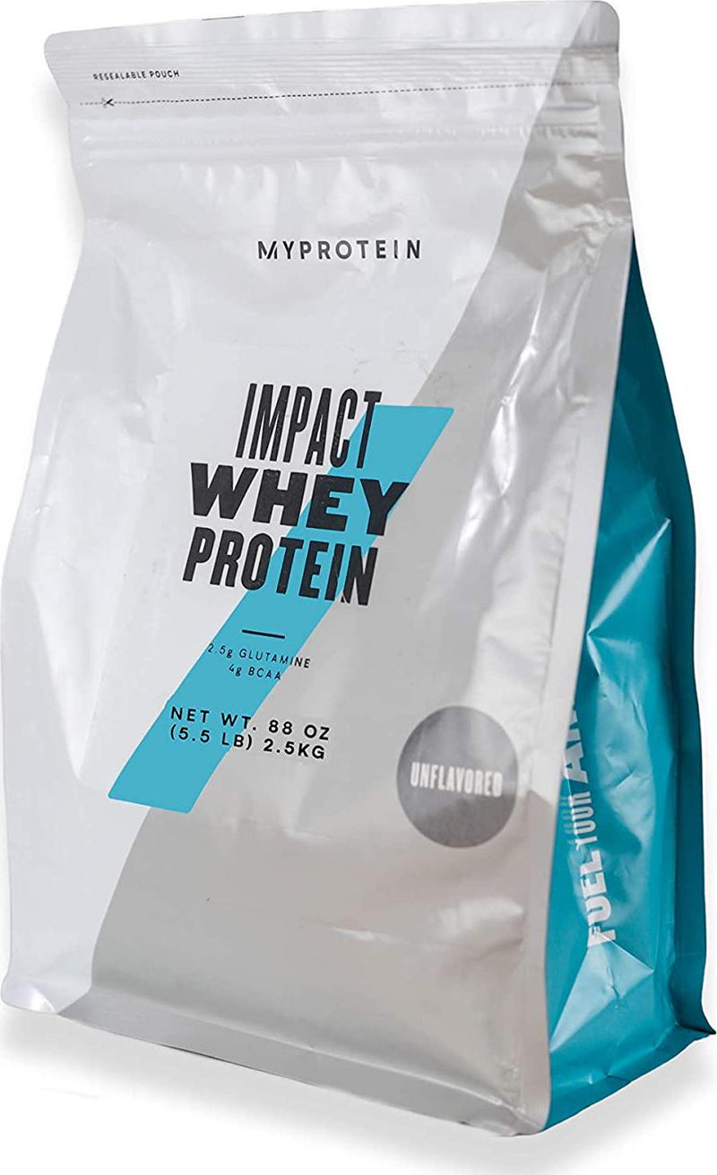 MyproteinÂ Impact Whey Protein Powder, Unflavored, 5.5 Lb (100 Servings)