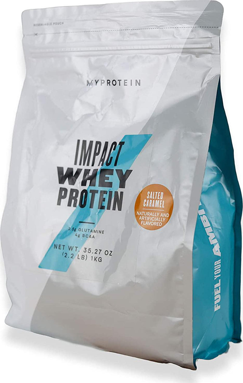 Myprotein Impact Whey Protein Powder, Salted Caramel, 2.2 Lb (40 Servings)