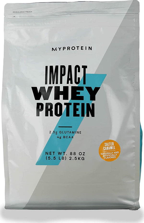 MyproteinÂ Impact Whey Protein Powder, Salted Caramel, 5.5 Lb (100 Servings)