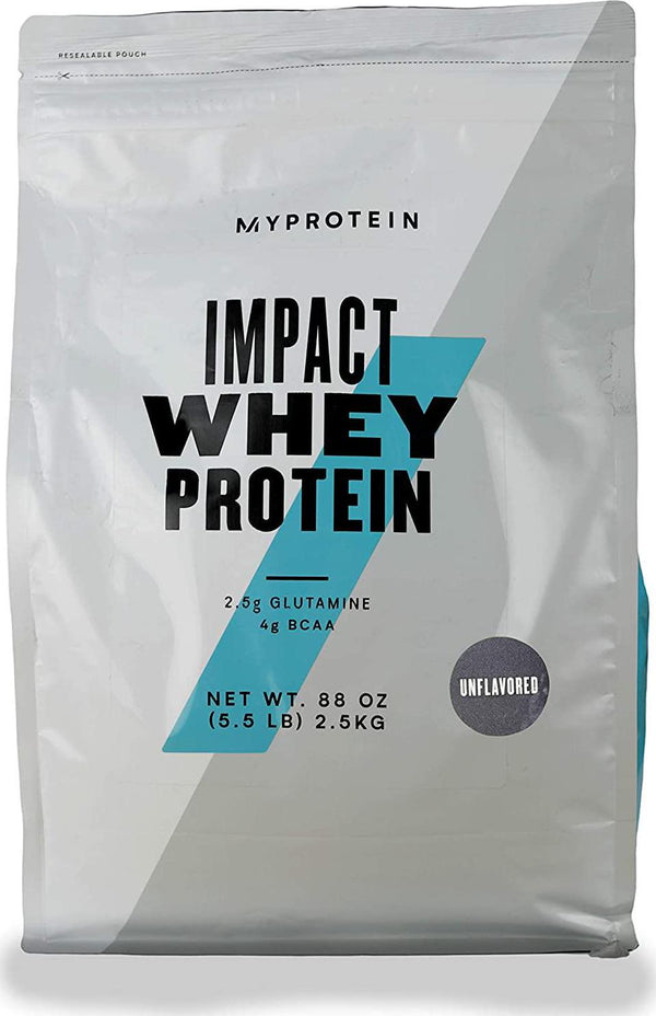 MyproteinÂ Impact Whey Protein Powder, Unflavored, 5.5 Lb (100 Servings)