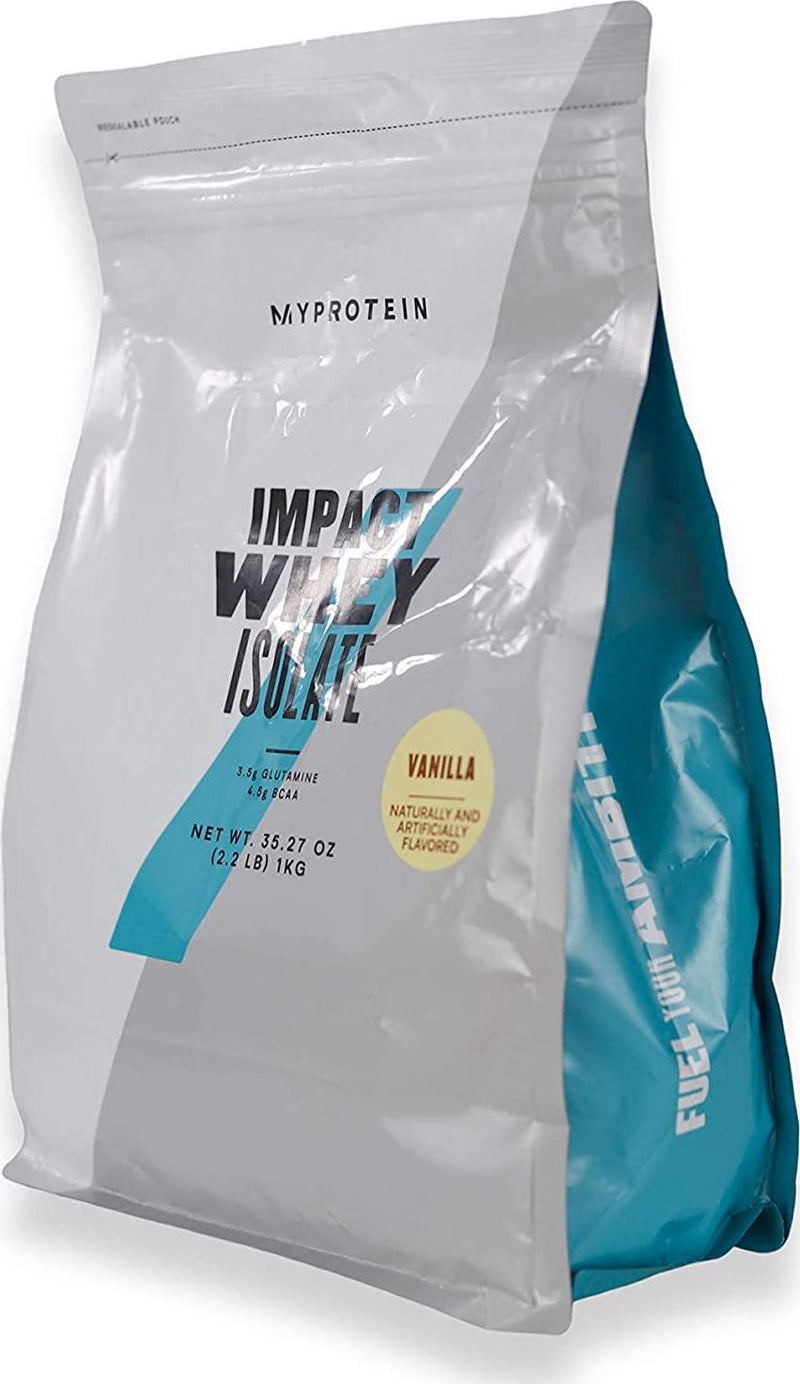 Myprotein Impact Whey Isolate Protein, Vanilla, 2.2 Pound (Pack of 1)