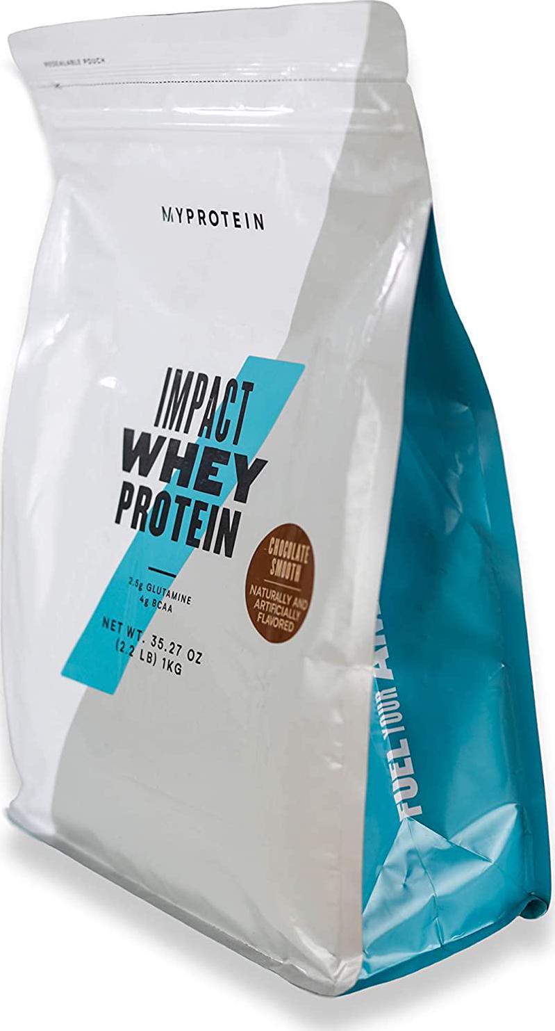 Myprotein Impact Whey Protein Blend, Chocolate Smooth, 2.2 lbs (40 Servings)