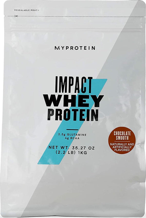 Myprotein Impact Whey Isolate Protein Powder, Gluten Free Protein Powder, Muscle Mass Protein Powder,Dietary Supplement for Weight Loss, GMO and Soy Free, Whey Protein Powder, Chocolate Smooth 2.2 Lbs